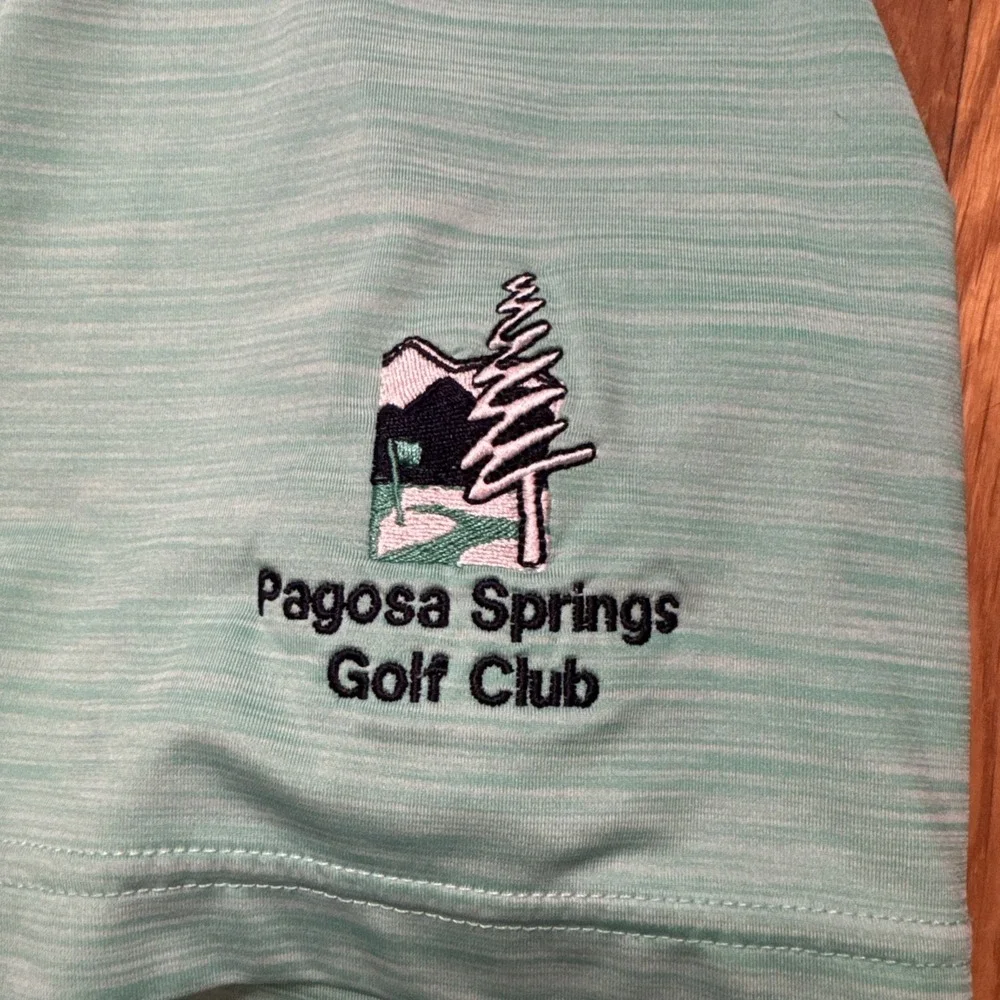 FootJoy Golf Polo Athletic Fit Green Dry Fitting Golf Shirt Mens Size XL w/patch - Picture 2 of 8